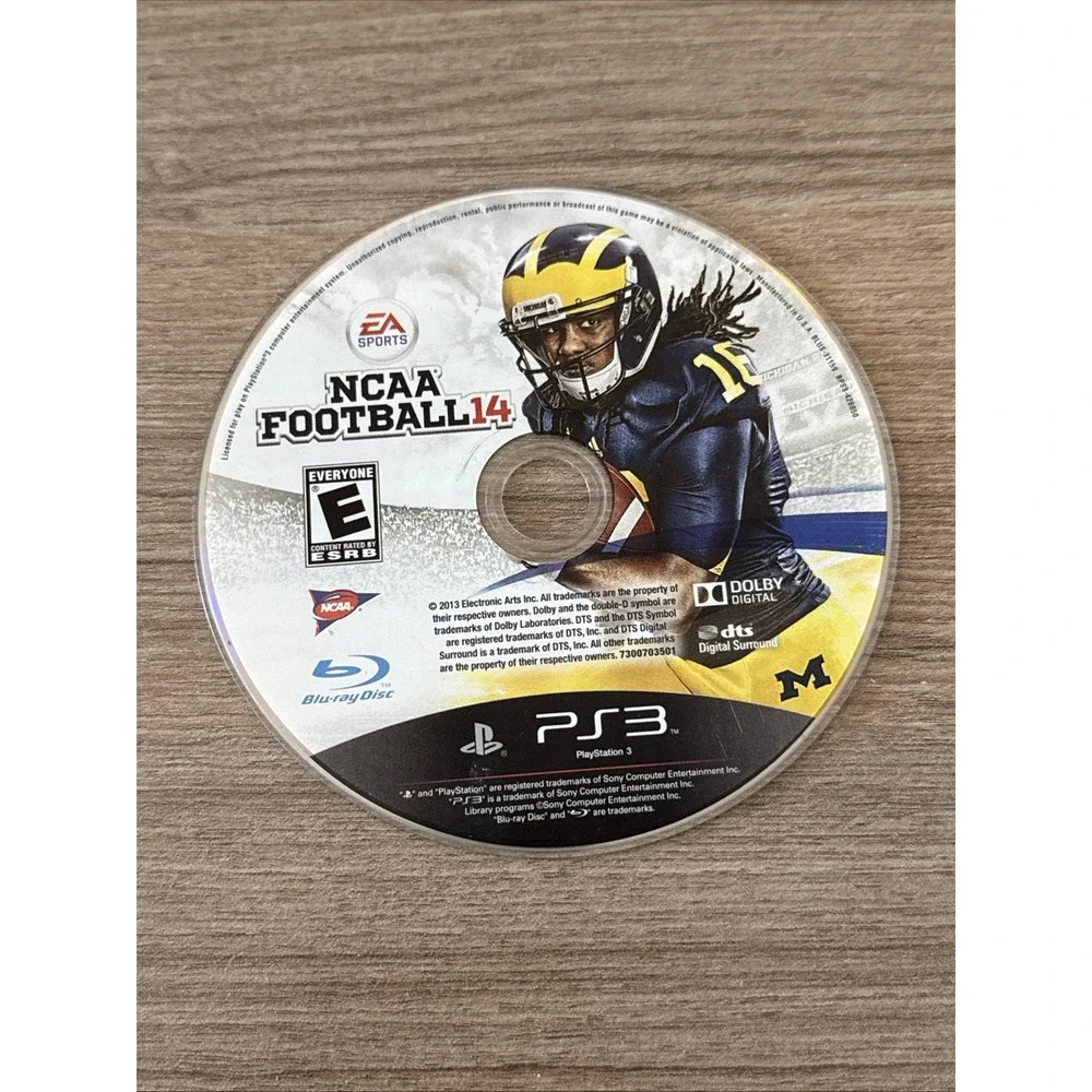NCAA Football 14 (PlayStation 3, 2013) Game Disc ONLY Used Condition‎ Tested